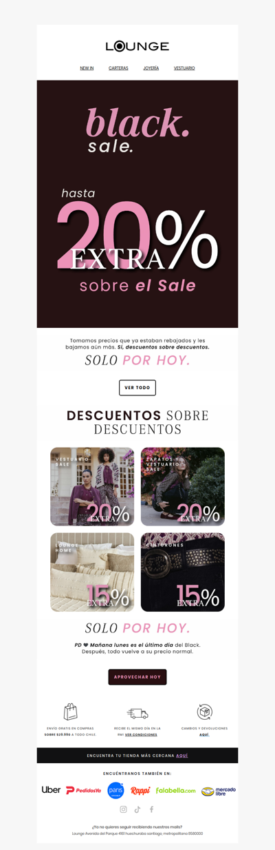 Descuentos, sobre descuentos 🖤 (sí, se suman)