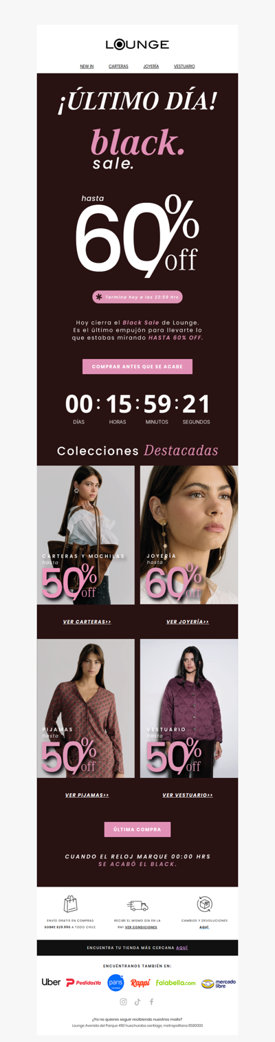 ÚLTIMO DÍA del Black 🔴 hasta 60% OFF