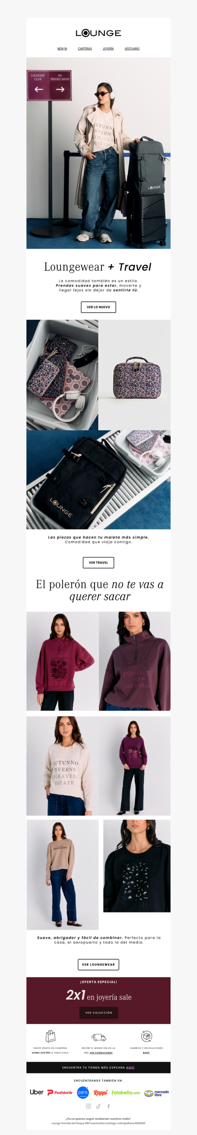 Loungewear + travel: la cápsula más rica de Habitar