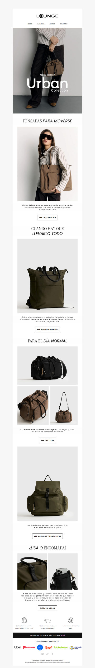 Llegó Urban renovada ❤️ La colección que aguanta tu día