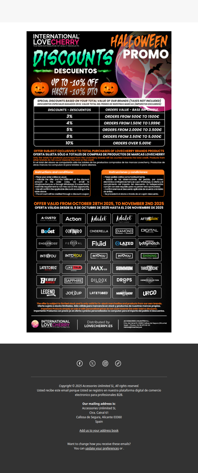 🕸️Promo Halloween 2025 – Big Discounts Inside 🎃