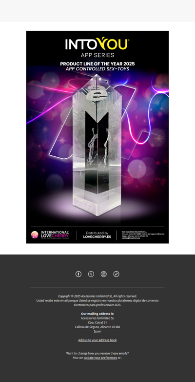 Intoyou Wins “Best App Toy Line” at Erofame Awards 🏆