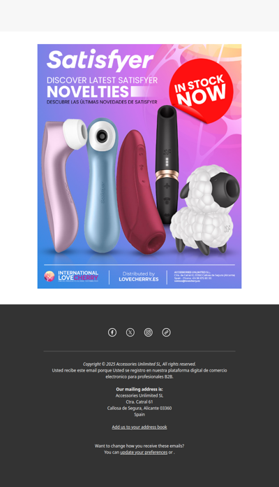 SATISYFER 2025 NOW IN STOCK