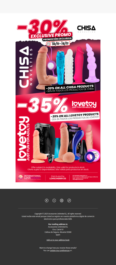 Special Offers on CHISA & LOVETOY - Limited Time!