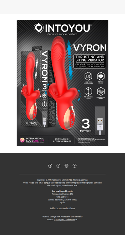 NEW | INTOYOU® VYRON – Thrusting & Beating Power