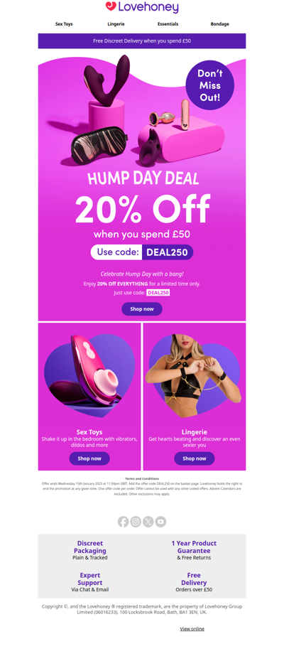 Email Exclusive: 20% OFF EVERYTHING!