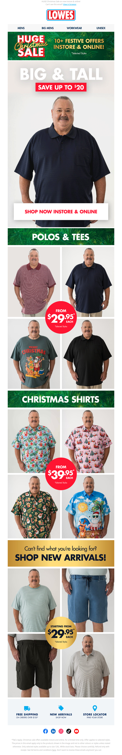 Big and Tall: Shop the sale up to 12XL!*