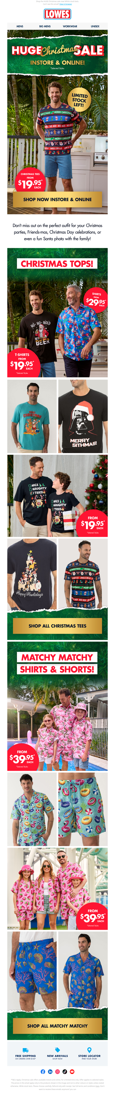 Selling Fast: Christmas Tees and Family Matchy Matchy!