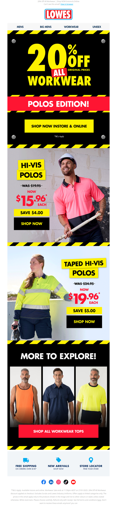 Workwear: Summer Polos from $15.96*