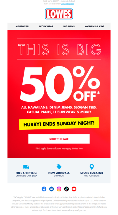 ⏰ Time Is Ticking: 50% OFF SALE Ends Tomorrow!*