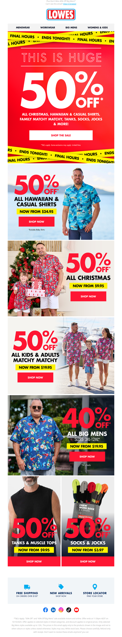 🚨 LAST CHANCE: 50% OFF* Ends Tonight!