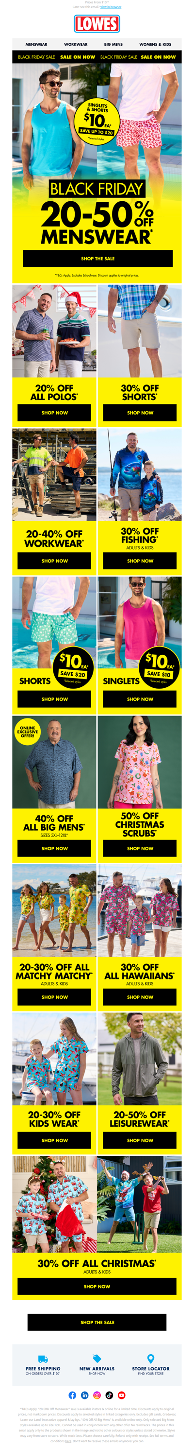 ⚡️ 20-50% Off Menswear* – Black Friday Is Officially LIVE!