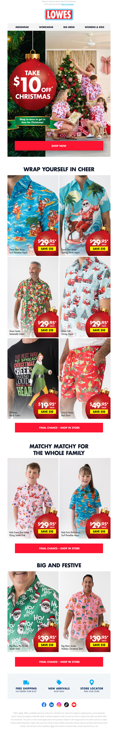 Festive Looks For Less! $10 Off* Xmas Favourites!