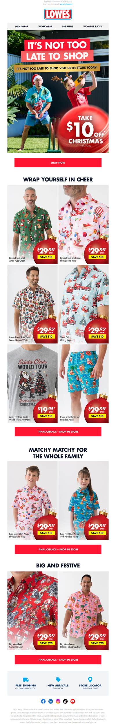 It's Not Too Late To Save $10 Off* Christmas!