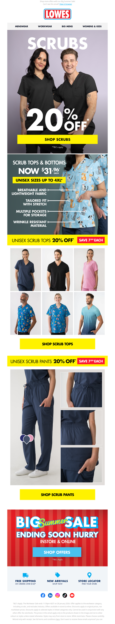 20% Off* Your Favourite Scrubs!