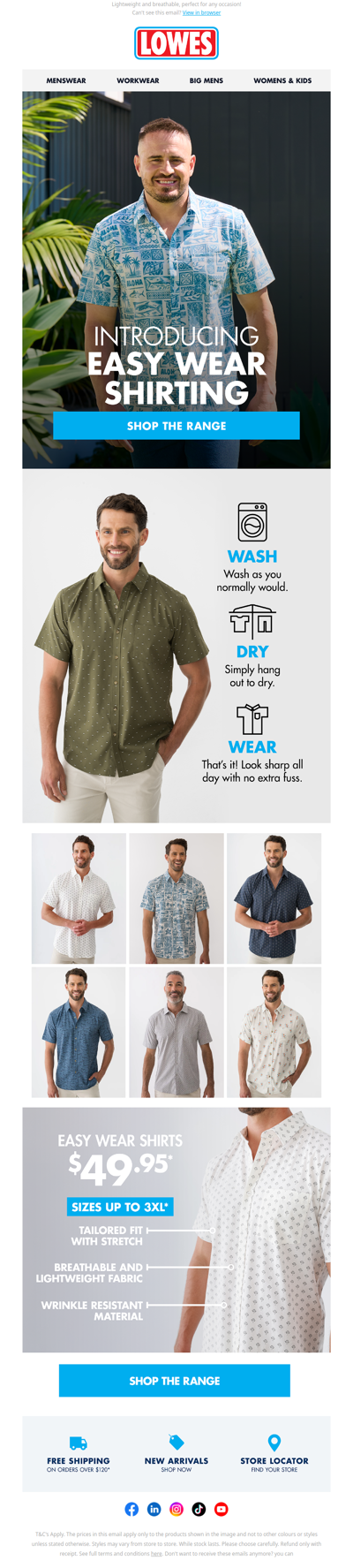 Easy Wear Shirting - Fresh Looks, No Fuss!