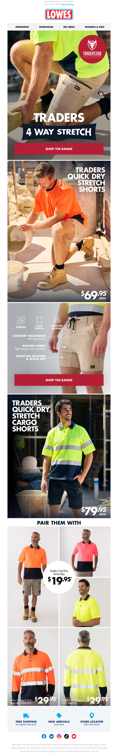 4 Way Stretch: Ultimate Workwear Comfort ⚠️