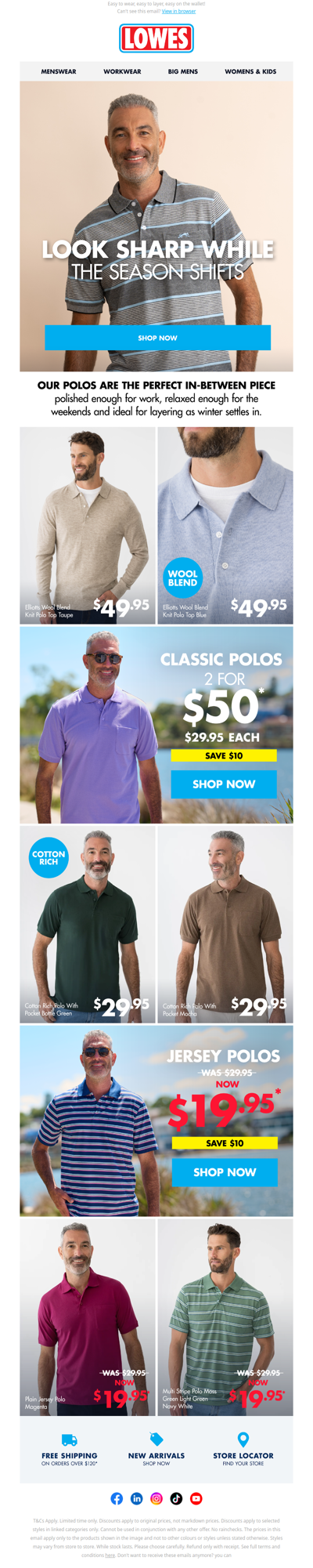 Polos From $19.95?* Say Less...