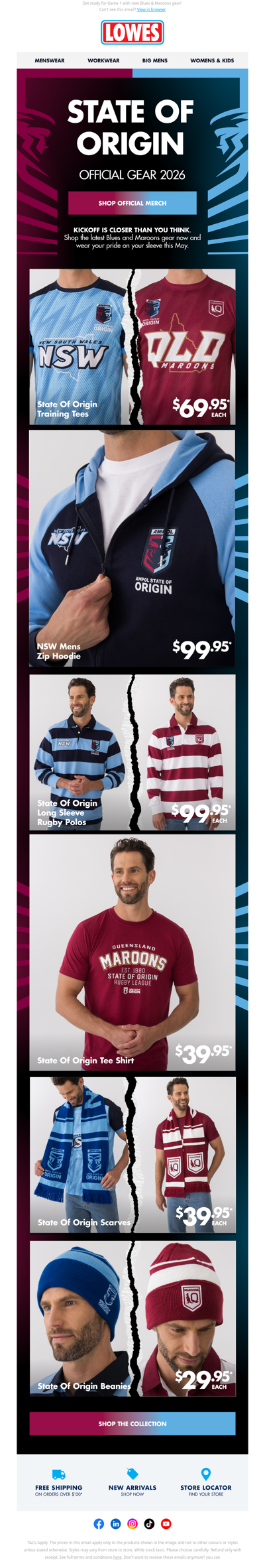 Game On! Shop New State of Origin Merch 🏉