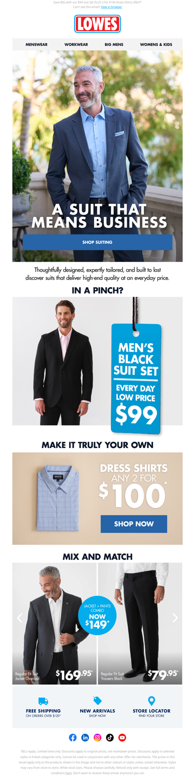 Look Sharp For Less! Shop Suiting 👔