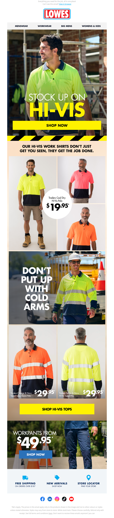 Hi-Vis Essentials From $19.95!* ⚠️