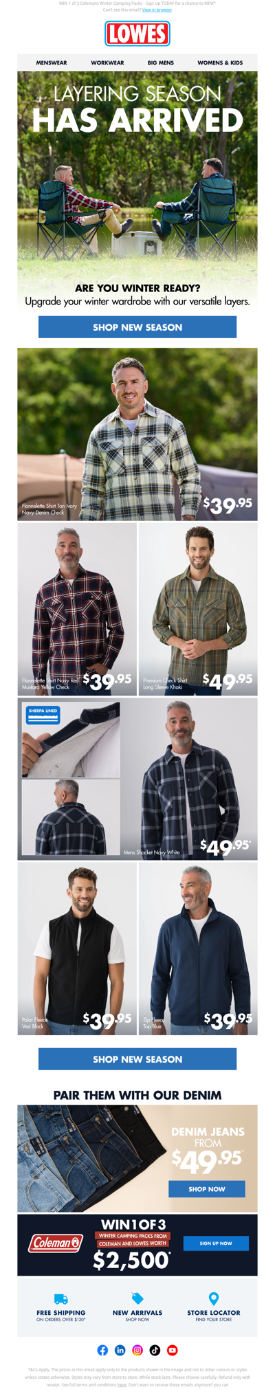Are you winter ready? Shop new season!