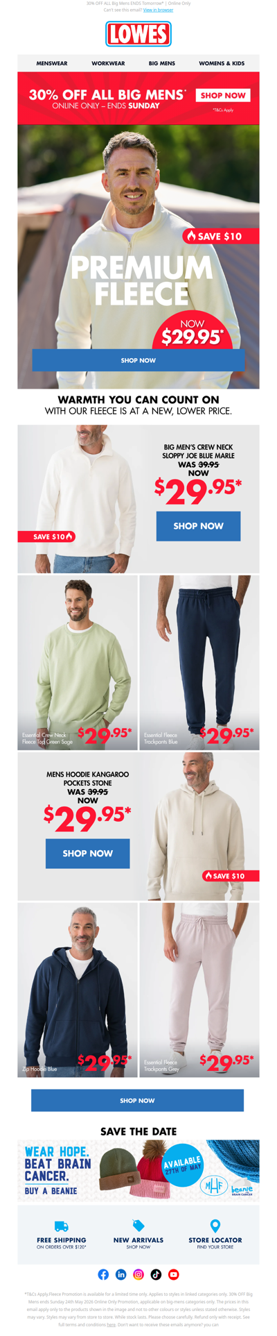 PRICEDROP: Premium Fleece NOW $29.95!*