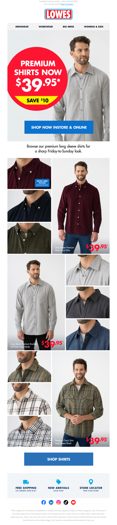 Get $10 off your favorite shirts!*