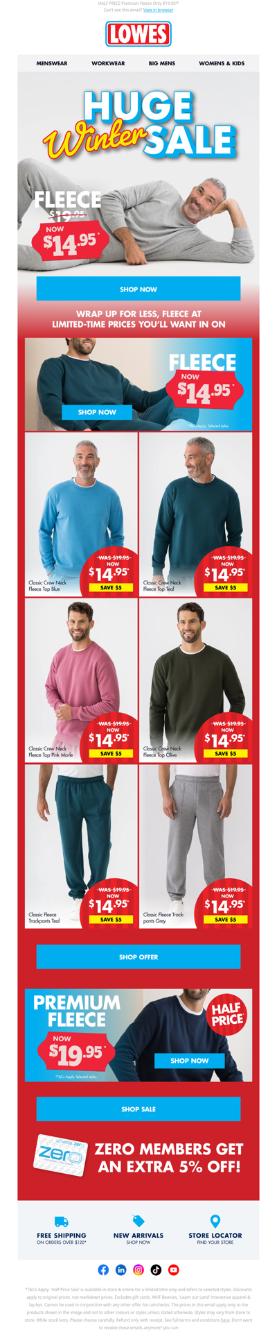 Bestselling Fleece Now $14.95!* 🎉