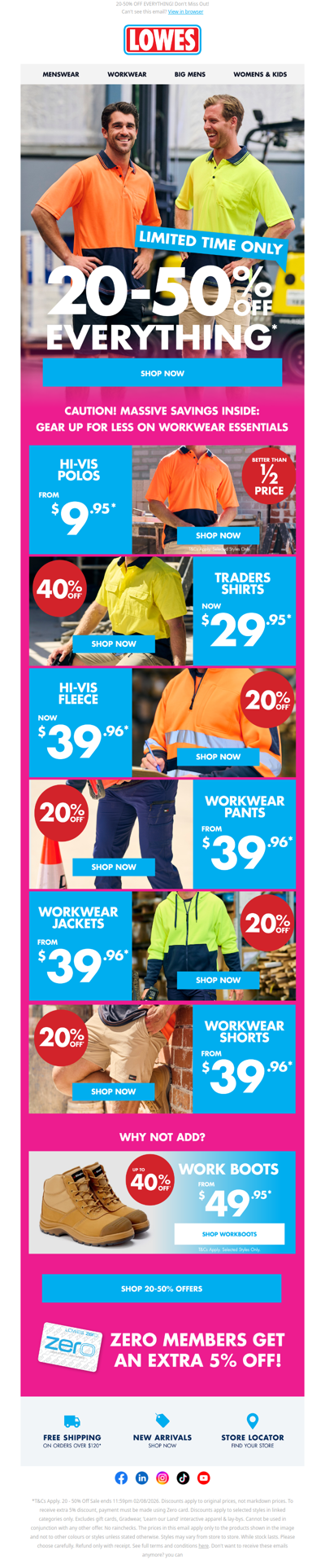 CAUTION ⚠️ Workwear From $9.95!*