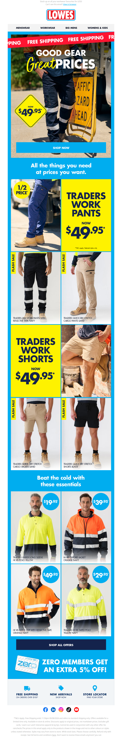 FREE SHIPPING 🚚 Grab Work Pants For $49.95!*