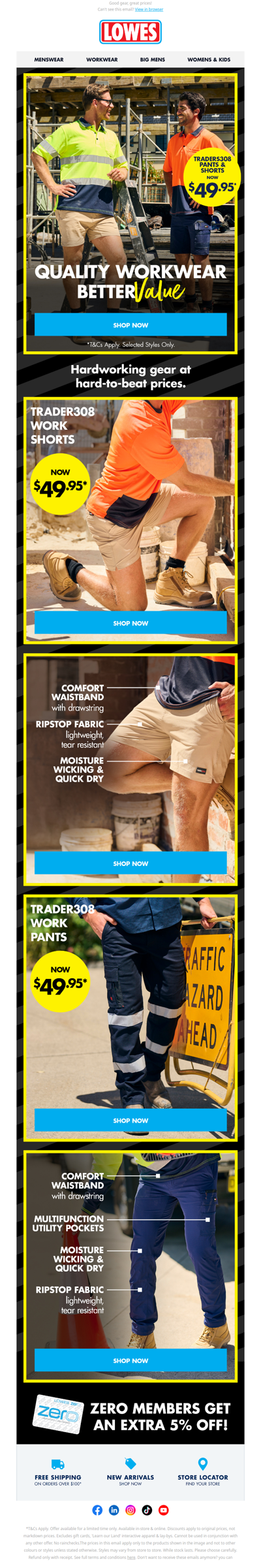 $49.95 TRADERS308 Pants & Shorts!* ⚠️