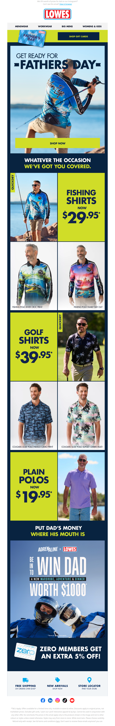 Father's Day Gifts From $19.95!* 🎁