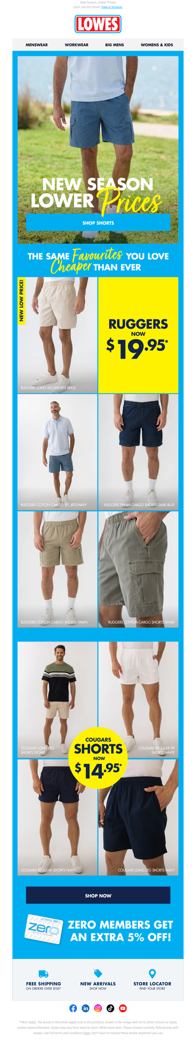 Ruggers Shorts Now $19.95!* 🩳