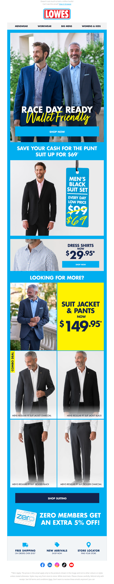 The Whole Suit, Just $69! Race Day Sorted 👔