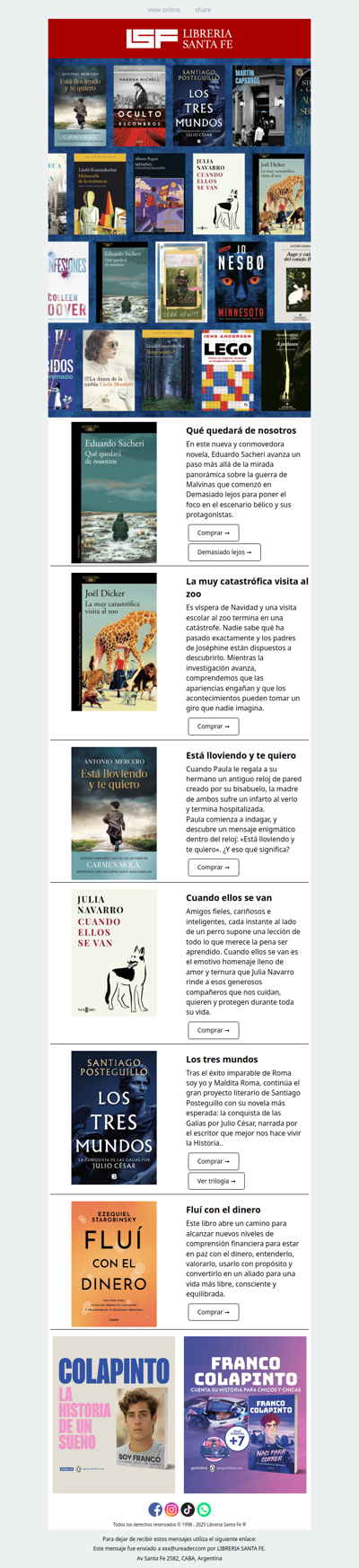 📚‼️ NOVEDADES en Librería Santa Fe