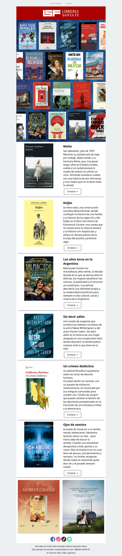 📚💥 NOVEDADES en Librería Santa Fe