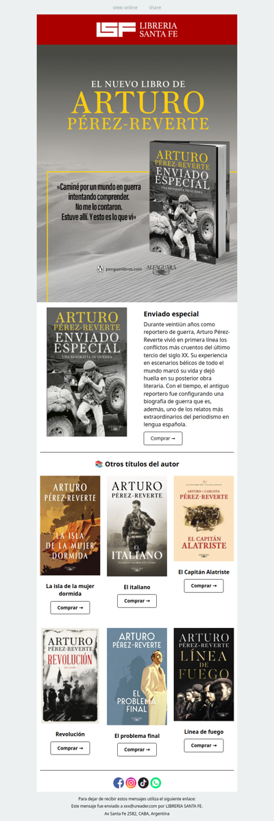 📖 ENVIADO ESPECIAL: el nuevo libro de Pérez-Reverte