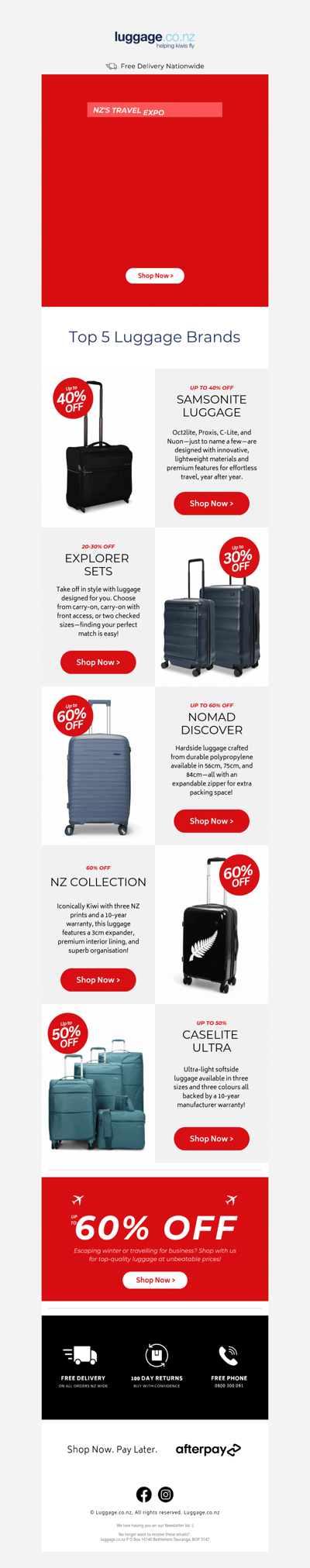 🚨Don't Miss Up to 60% Off Suitcases!