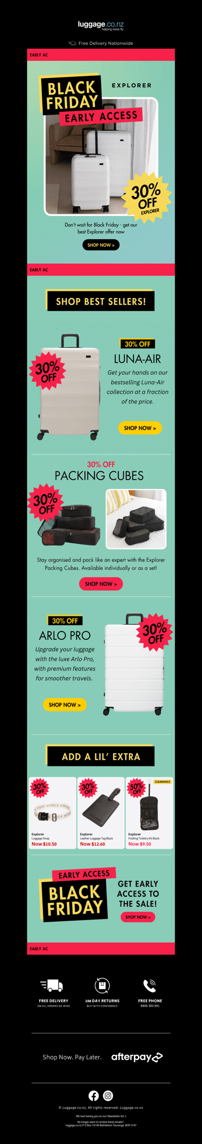 Black Friday Early Access – 30% Off All Explorer