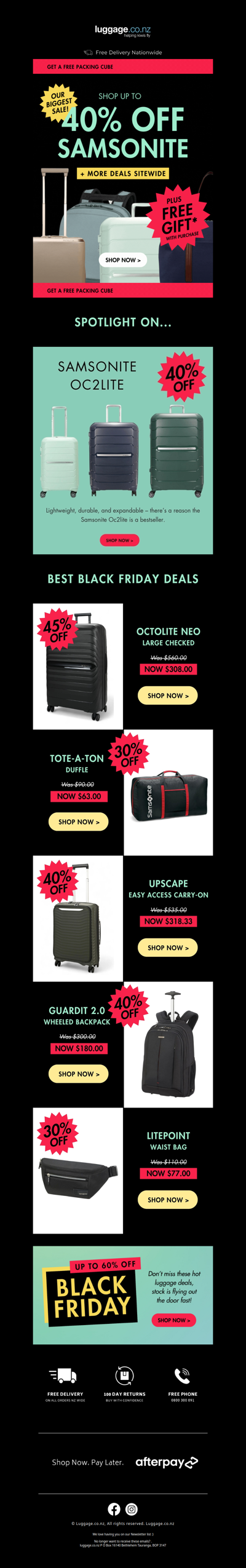 Top Samsonite Picks, Black Friday Prices 💥