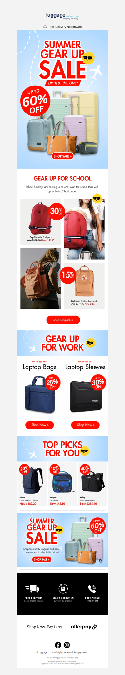 School Ready? Save up to 30% on Backpacks 🎒