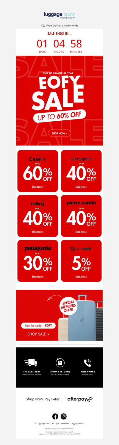 Last Chance! EOFY Deals — Up to 60% Off ⏳