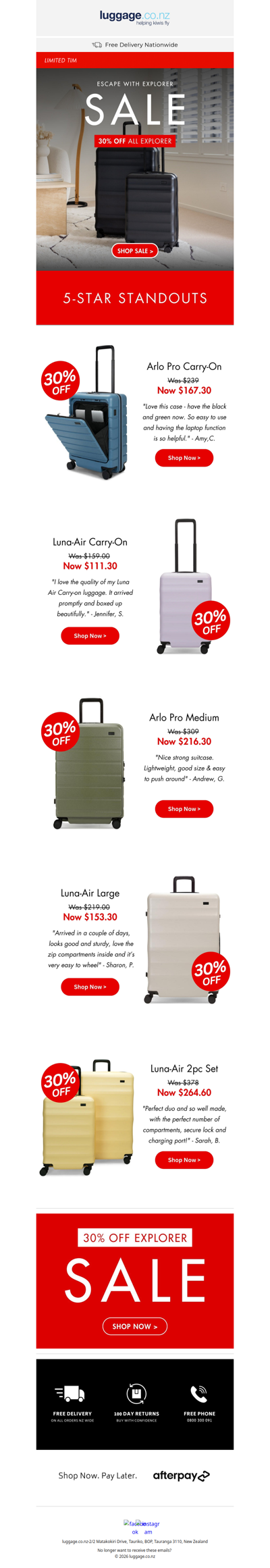 30% off all your Explorer favourites ⭐️
