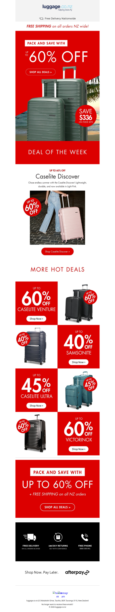 Shop Checked Luggage from just $119 🔥