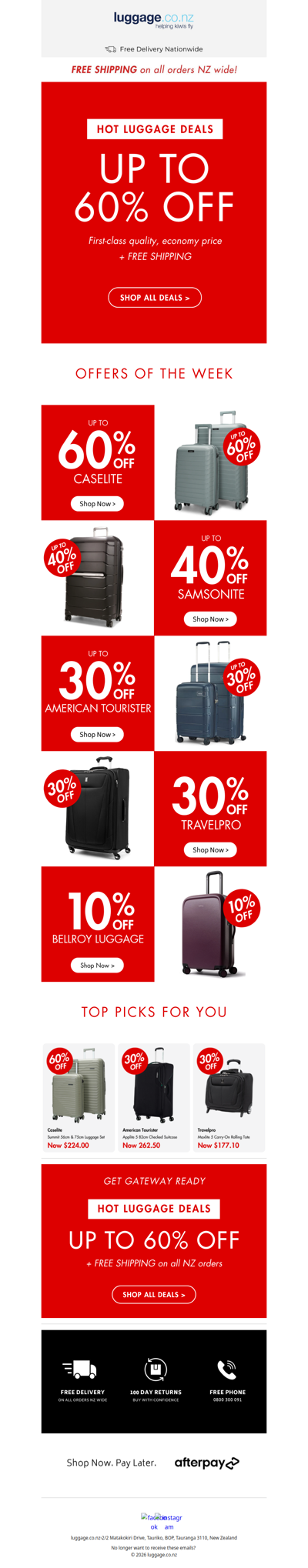 Up To 60% Off Luggage 🔥