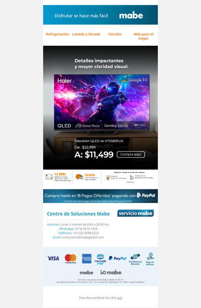 Pantalla QLED 4K con 50% de descuento