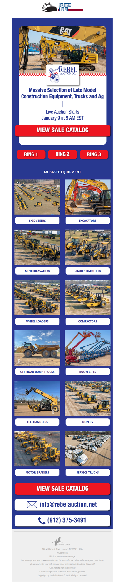 Special Rental Auction: 675+ Machines & Trucks