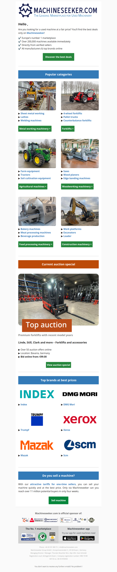 🚨 Price alert: Over 200,000 used machines at best prices