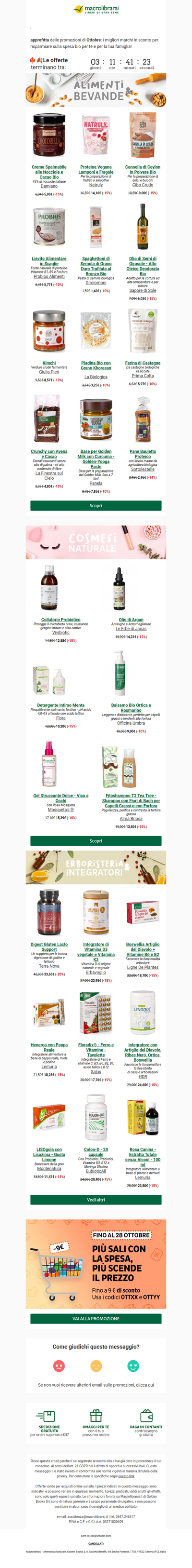 🎉Le promo di Ottobre STANNO PER SCADERE!